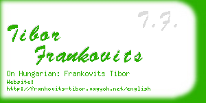 tibor frankovits business card